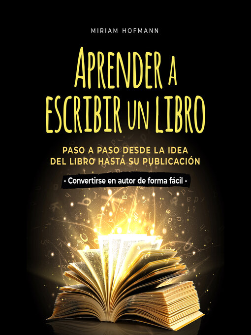 Title details for Aprender a escribir un libro by Miriam Hofmann - Available